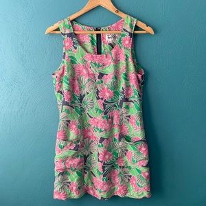 Vintage Lilly Pulitzer 100% silk shift dress. Size 6